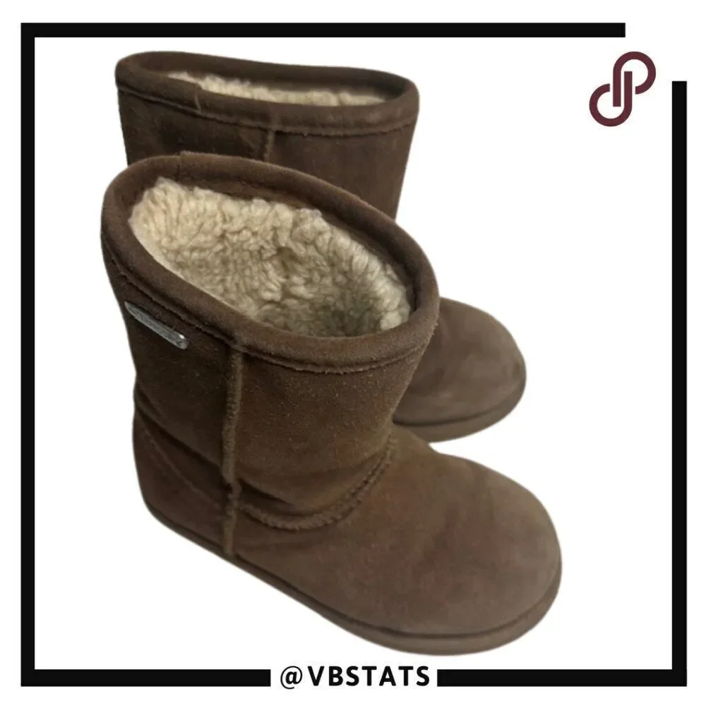 Emu Australia Brumby Lo Kids Midcalf Boot in Brown‎ Size 12 (Kids)